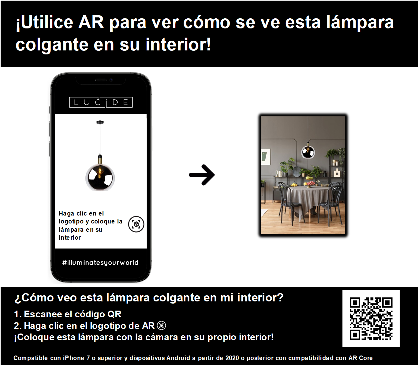 Hanglamp Julius | Ø 40 cm | E27 | Fumé