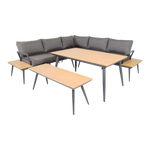 Hoekbank Dining Arezzo | Naturel Teaklook