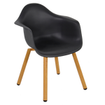 Tuinstoel Montreux | Houten Poten | Zwart