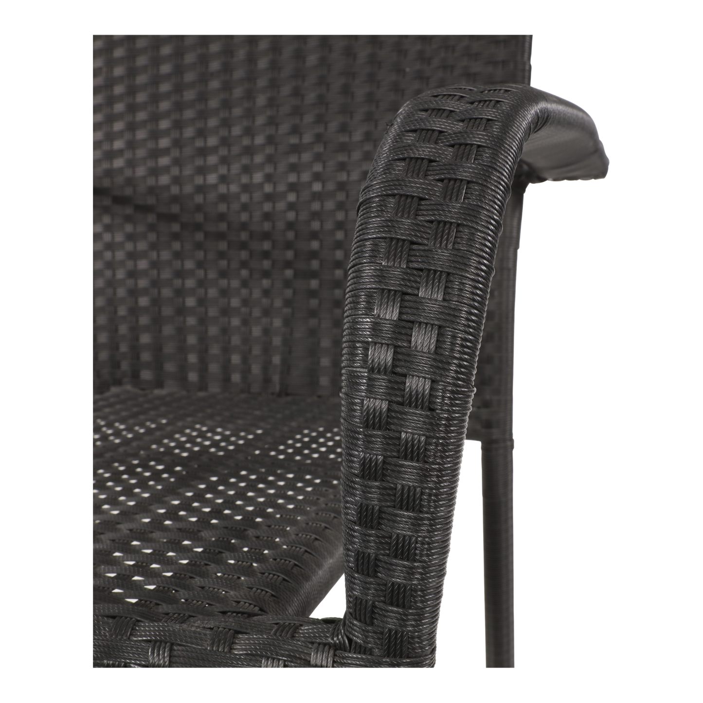 Stapelbare Tuinstoel Corona | Zwart