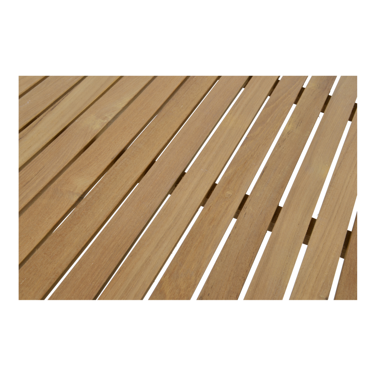 Tuintafel Monza naturel teakhout, detail van het materiaal