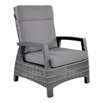 Loungestoel Prato | Grijs Wicker