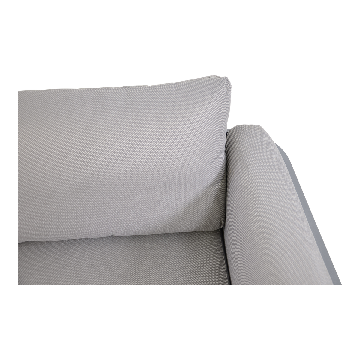 Loungehoekset Sphere grijs, detail van het materiaal