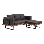 Loungehoekset Granada | Antraciet