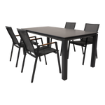 Tuintafel Monaco Negro | 180x90x74 cm | Zwart