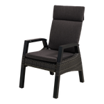 Tuinstoel Treviso | Zwart Wicker