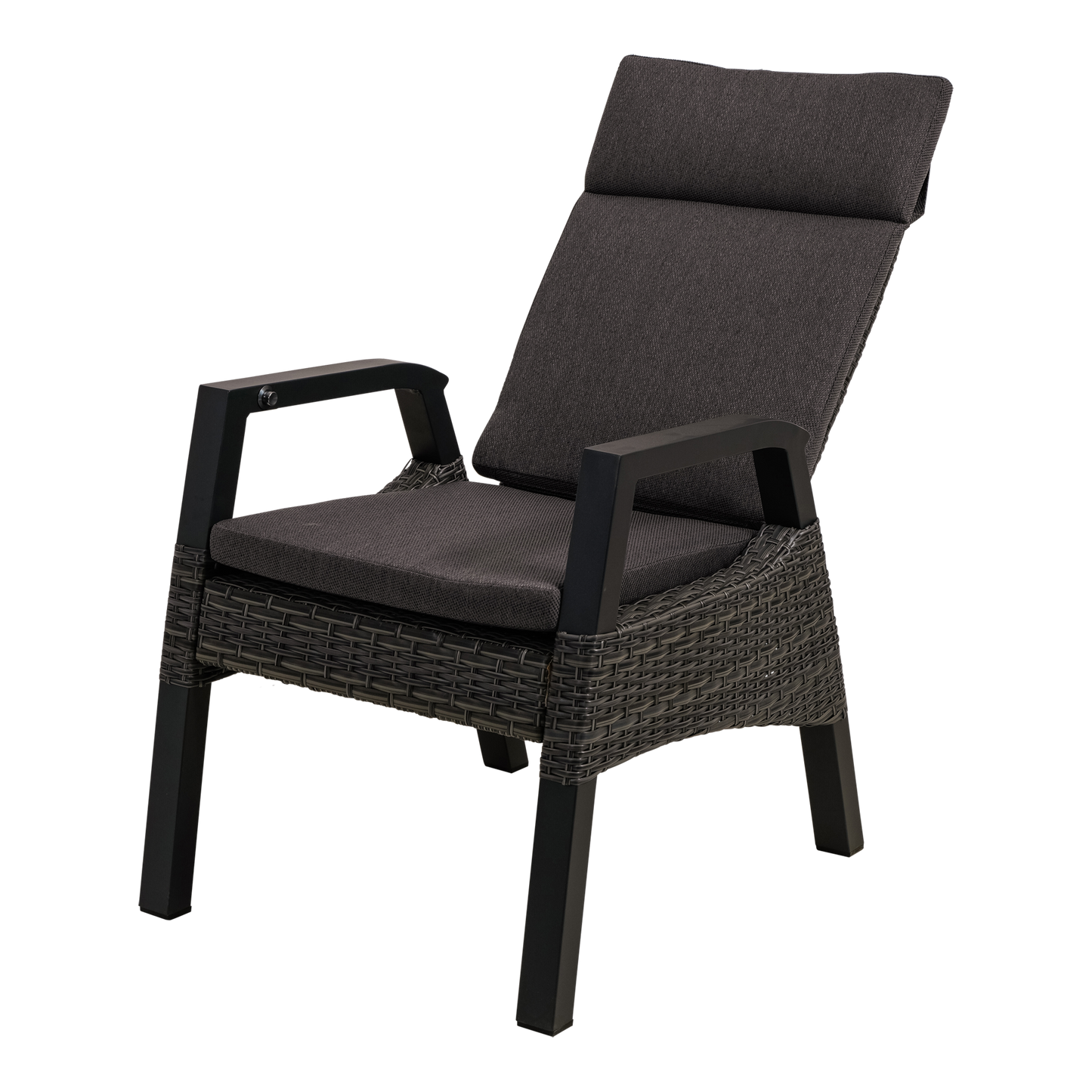 Tuinstoel Treviso | Zwart Wicker