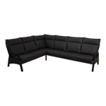 Lounge hoekset Treviso | Antraciet Wicker