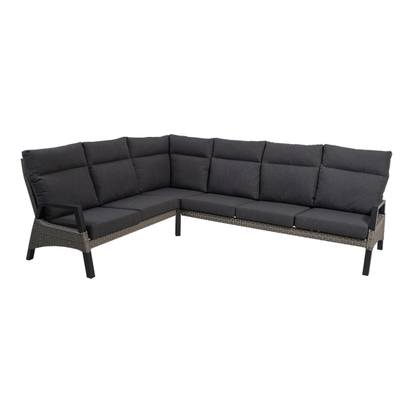 Lounge hoekset Treviso | Grijs Wicker
