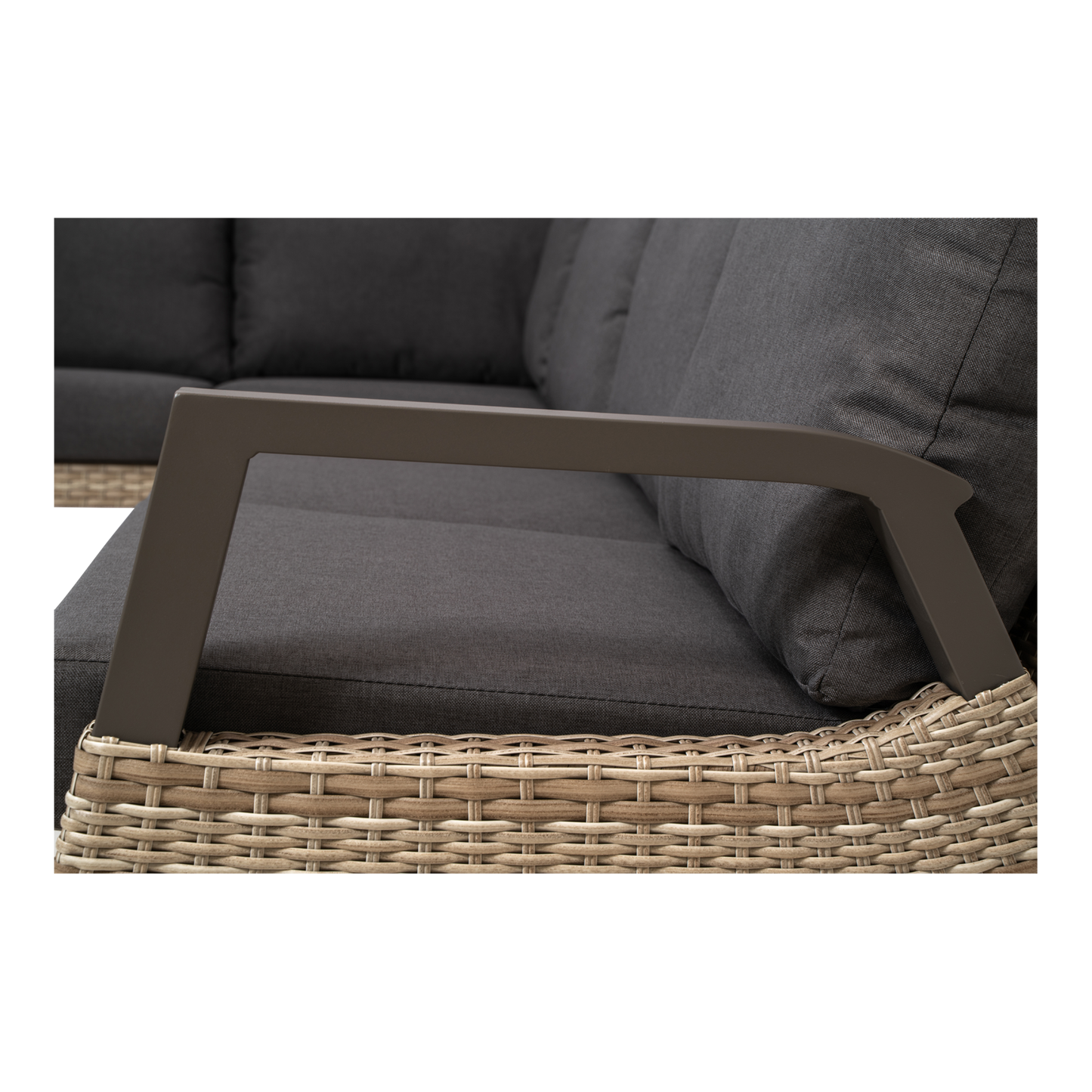 Lounge hoekset Treviso | Taupe Wicker