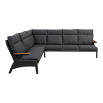 Lounge hoekset Florence | Grijs Wicker