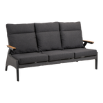 Loungebank Florence | Antraciet Textiel