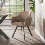 Eetkamerstoel Aris | Stof Hoven Champagne