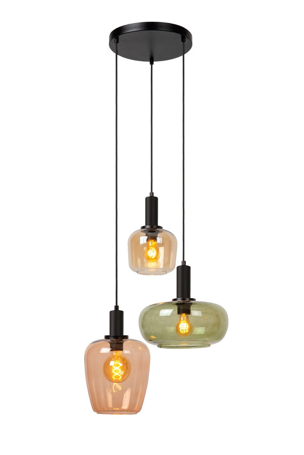 Hanglamp Ilona | Zwart Glas