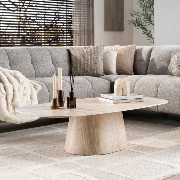 Salontafel Lacin | Keramiek Travertin
