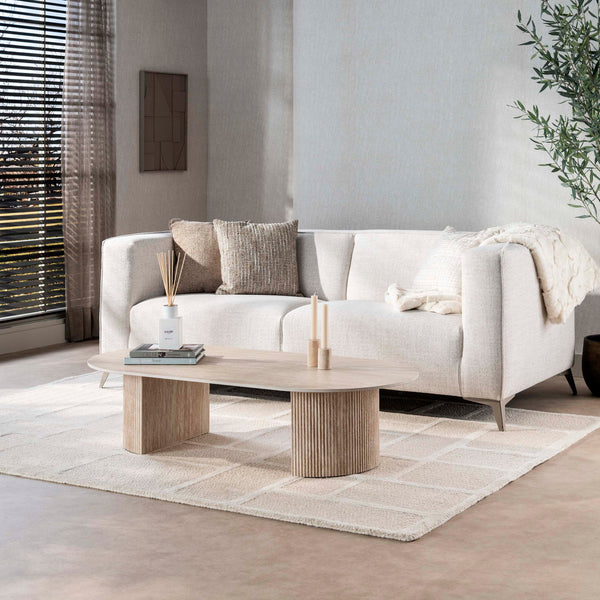 Salontafel Lucent | Keramiek Travertin