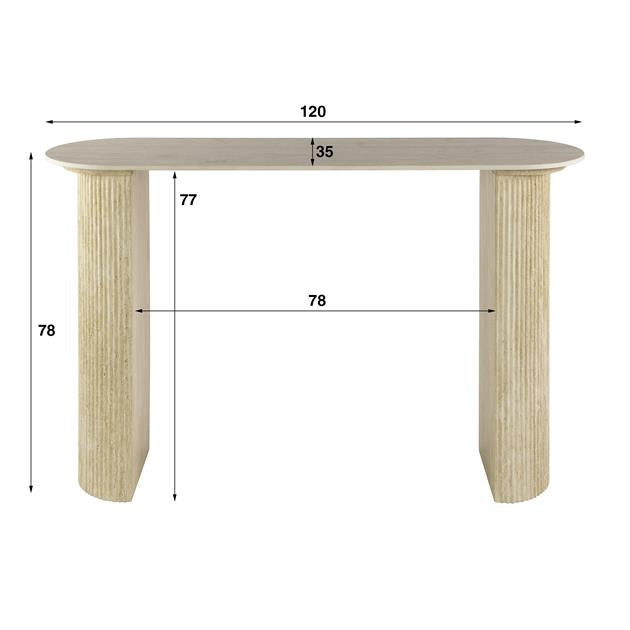 Sidetable Ardent | Keramiek Beige