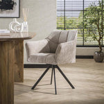 Eetkamerstoel Raster | Beige stof