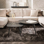 Salontafel Set Rogers | Organisch | Zwart Melamine