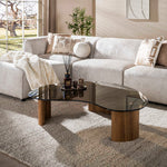 Salontafel Tinto organisch | Brons glas
