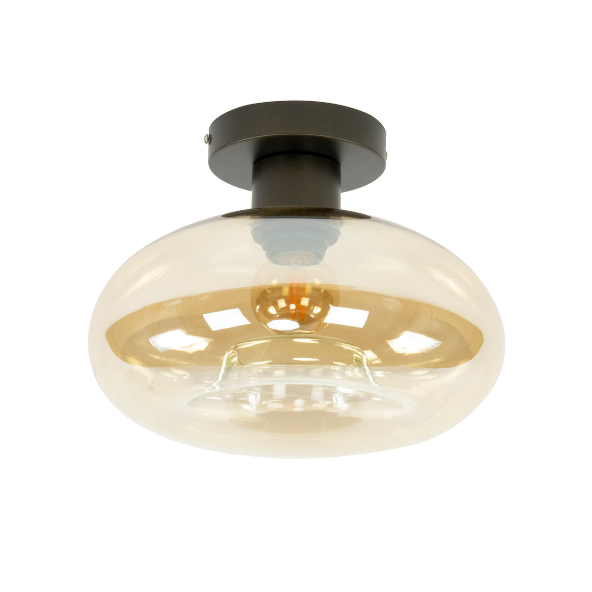 Plafondlamp Senna | Glas Oranje