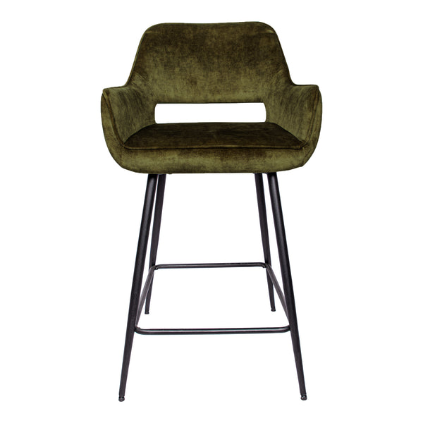 Barstoel Fallow | Kookeiland of Bartafel | Groen Velvet