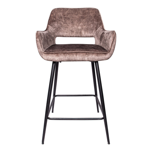 Barstoel Fallow | Kookeiland of Bartafel | Bruin Velvet