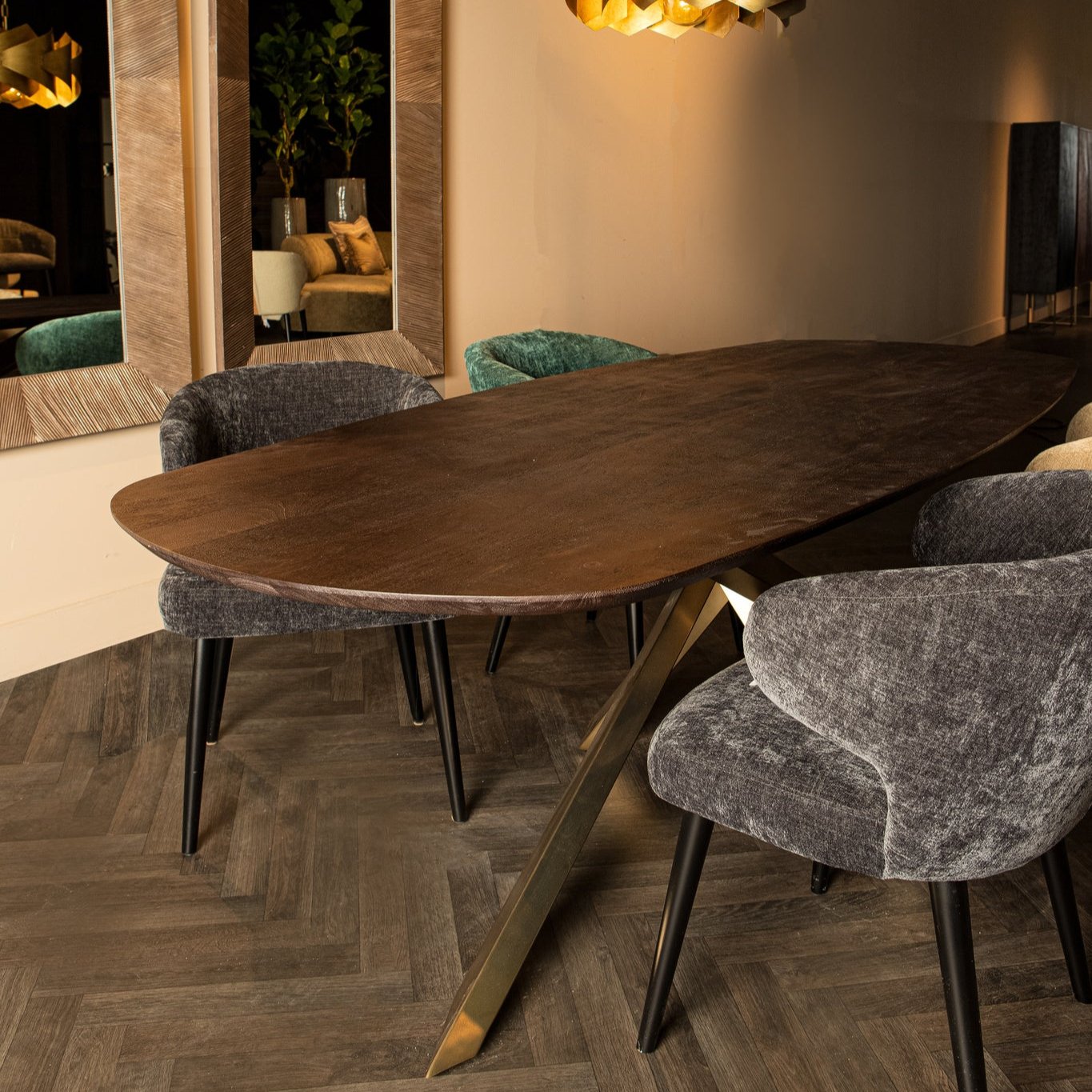 Eettafel Alore | Deens Ovaal | Bruin Mangohout | #1 in Eettafels ...