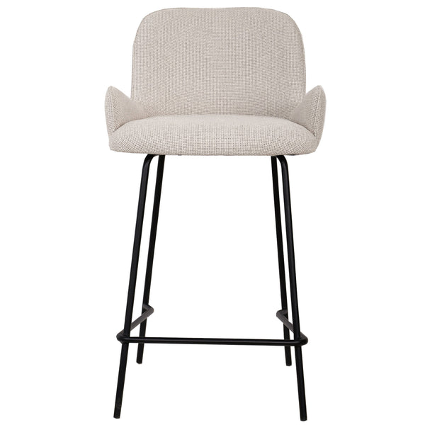 Barkruk Leander | Kookeiland of Bartafel | Beige | Magazijn leegverkoop — Vooraanzicht - witfoto