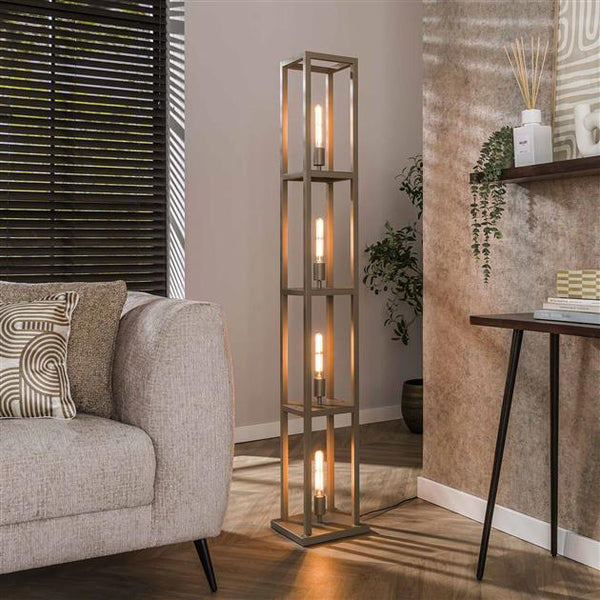 Vloerlamp Veyra | metaal Beige