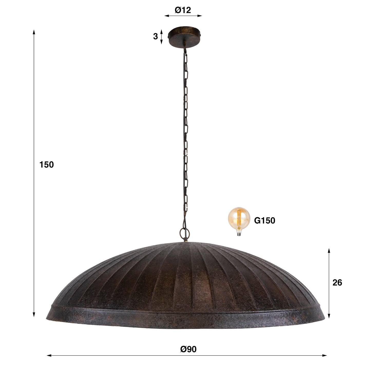 Hanglamp Guard | Smoked Brown