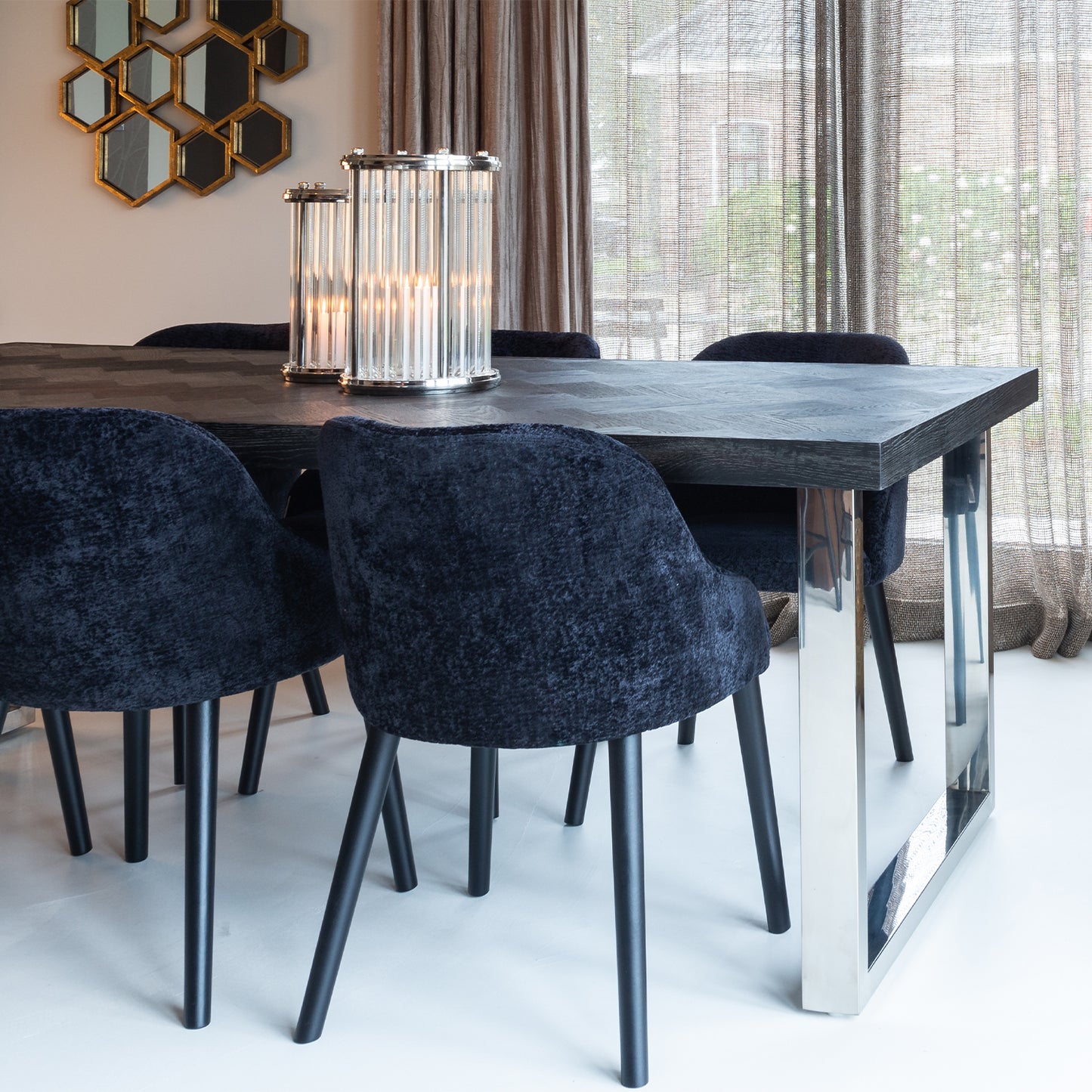Eettafel Blackbone | Zwart Eikenhout