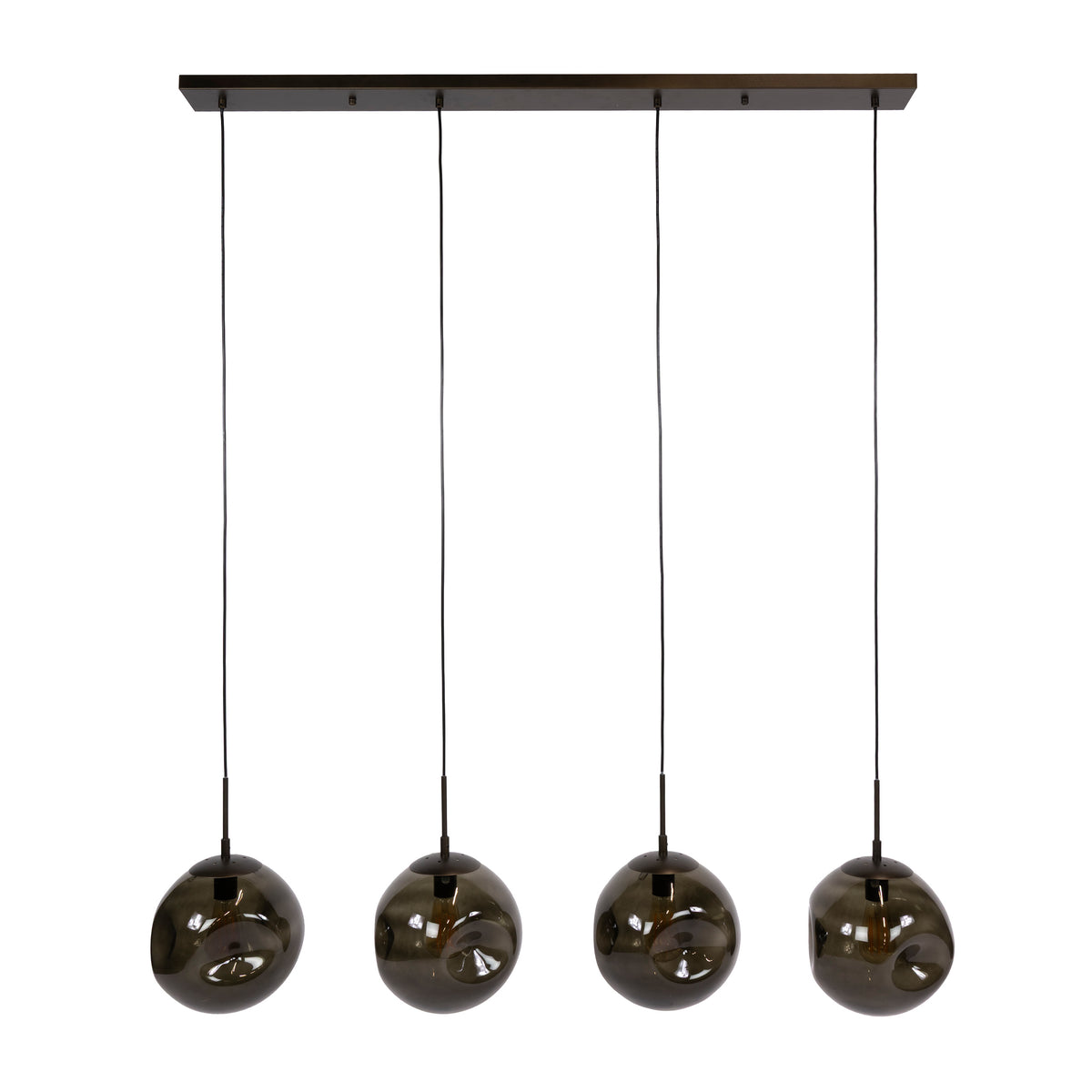 Hanglamp Stellar | 4 Licht | Bruin gals