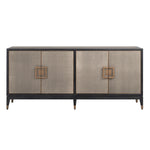 Dressoir Bloomville goud eikenhout 193 cm, vooraanzicht op witte achtergrond