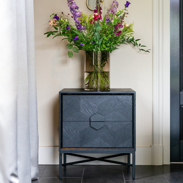 Ladenkast Blax | Zwart Eikenhout