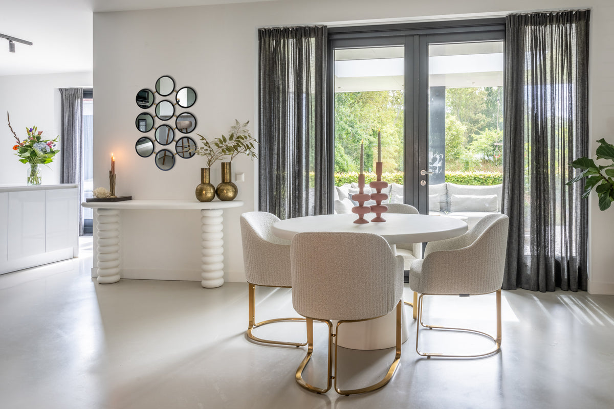 Sidetable Bloomstone, vooraanzicht in een interieur