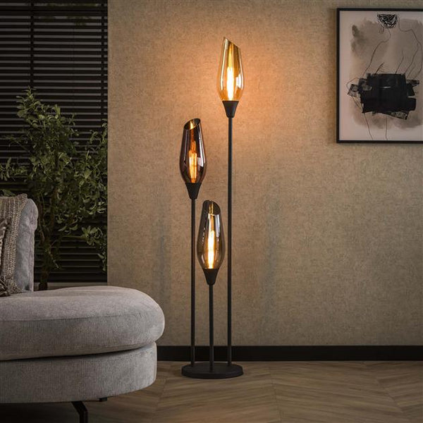 Vloerlamp Cocoon | 3 Lichts | Zwart