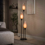 Vloerlamp Cocoon | 3 Lichts | Sienna Bruin Frosted
