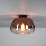 Plafondlamp Nohr | Glas Koper