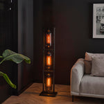 Vloerlamp Tower Smoke | Zwart