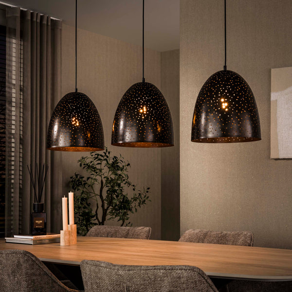 Hanglamp Kosmos | 3 lichts | Urban bruin