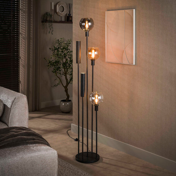 Vloerlamp Sfera Tricolore | 5-Lichts | Zwart
