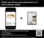 Plafonnière Unar | Ø 20 cm | 12W | Mat Goud