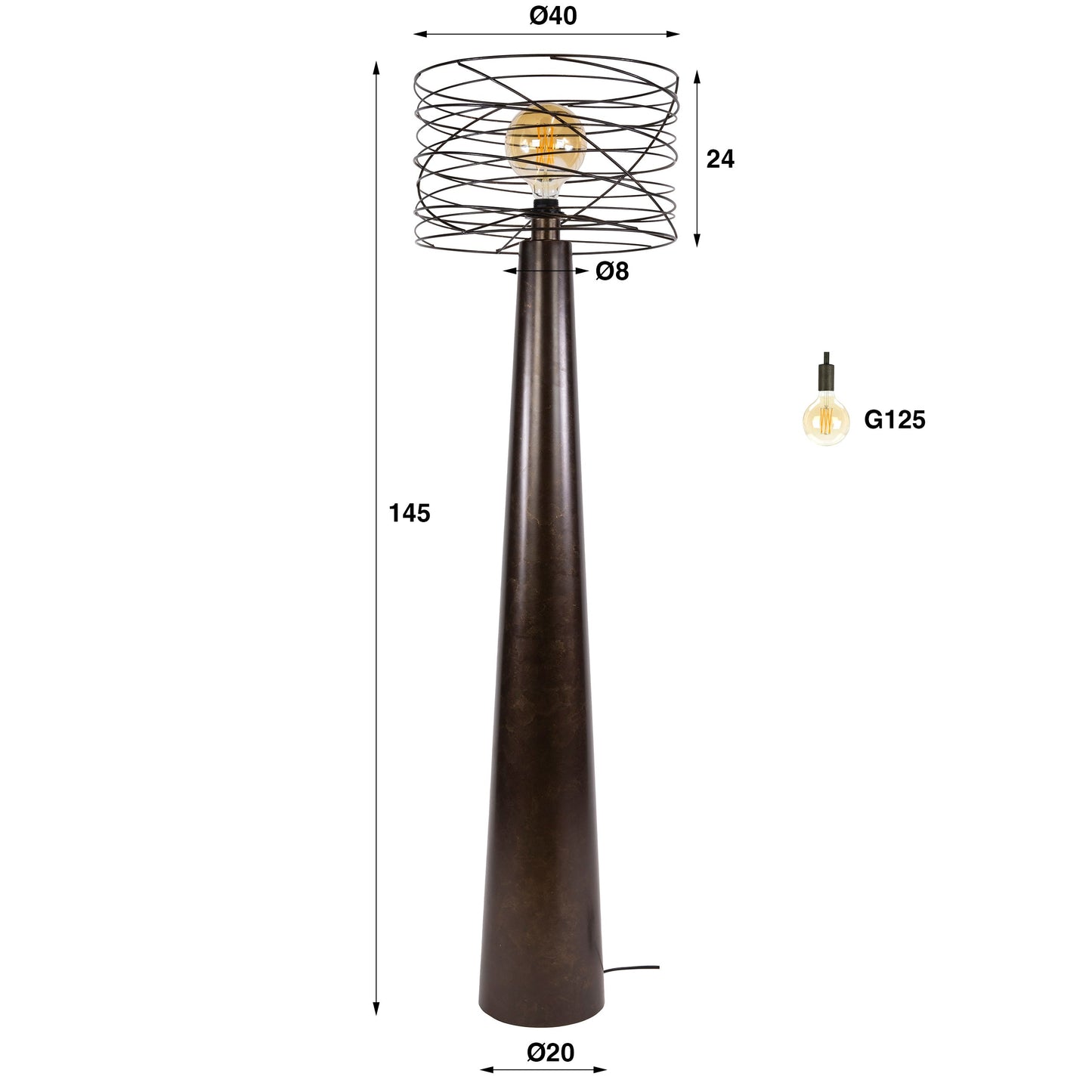 Vloerlamp Curl
