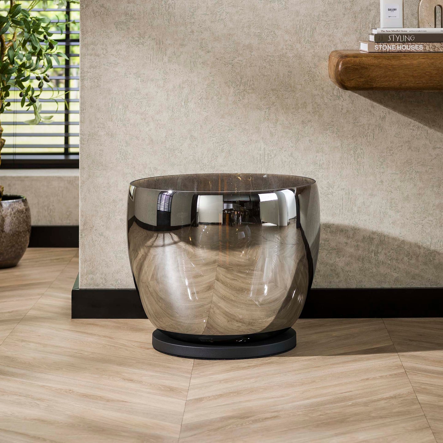 Vloerlamp Blair | Glas Grijs