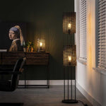 Vloerlamp Armor Tube | Zwart Bruin