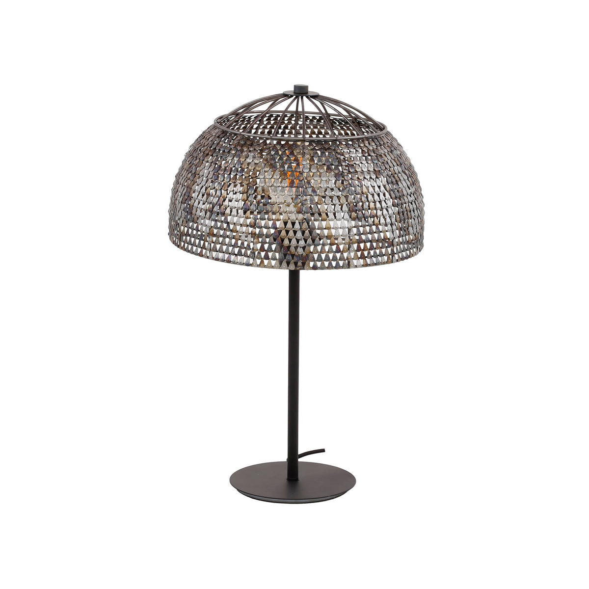 Tafellamp Armor Open | Zwart Metaal