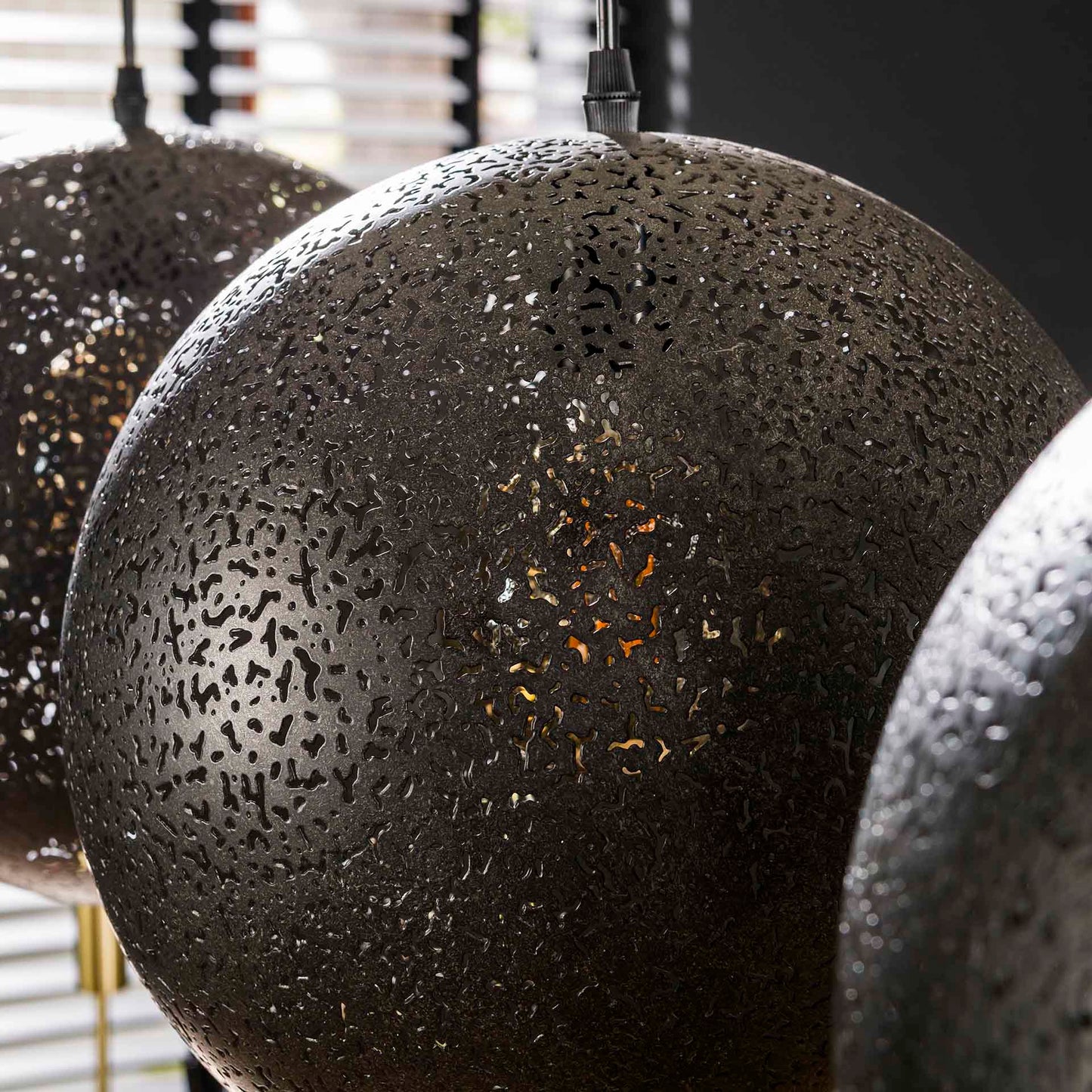 Hanglamp 3L Zip | Zwart Metaal