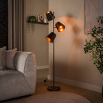 Vloerlamp Kinetic | 3 Lichts | Urban Bruin