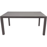 Tuintafel Mojito beige glas, vooraanzicht op witte achtergrond